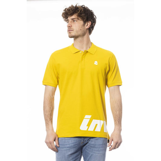 Polo de algodón amarillo para hombre