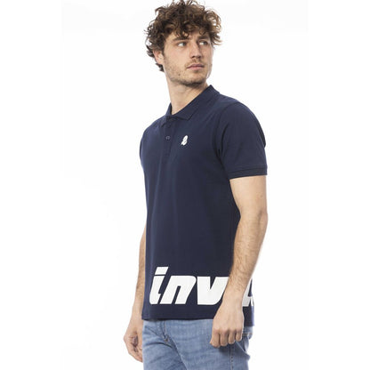 Polo de algodón azul para hombre