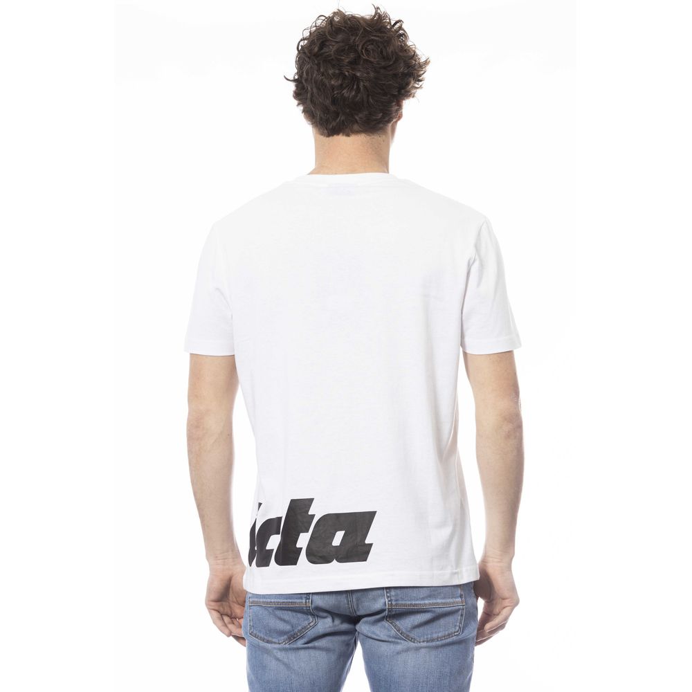 White Cotton Men T-Shirt