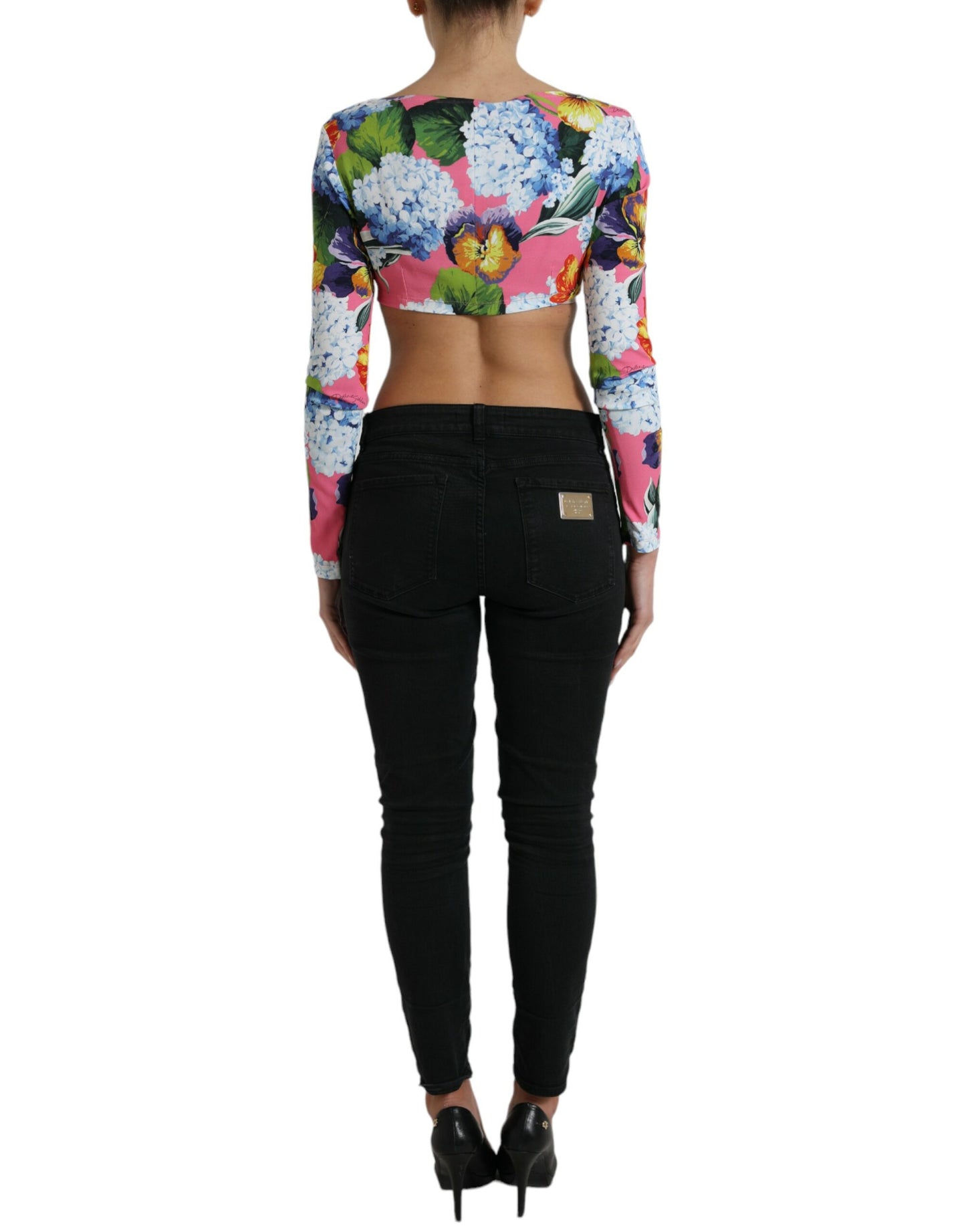 Blusa recortada Floral Elegance