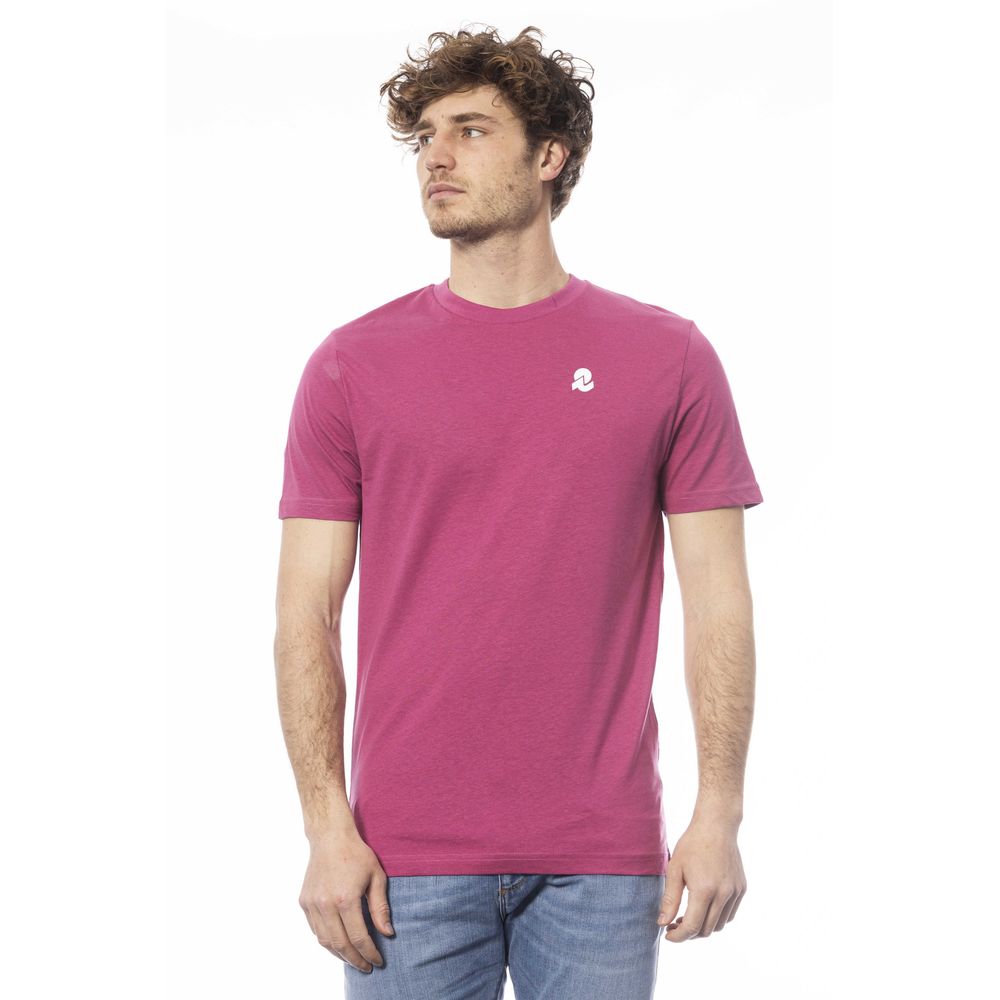 Camiseta de algodón morada para hombre