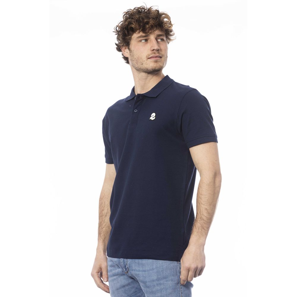 Polo de algodón azul para hombre