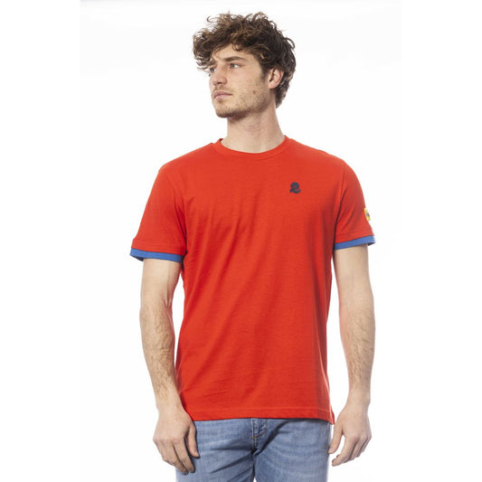 Camiseta de algodón roja para hombre