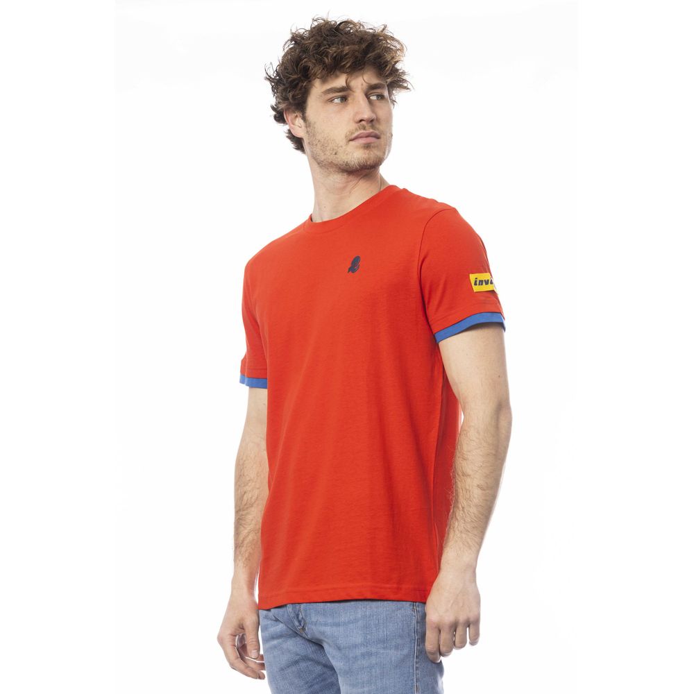 Camiseta de algodón roja para hombre