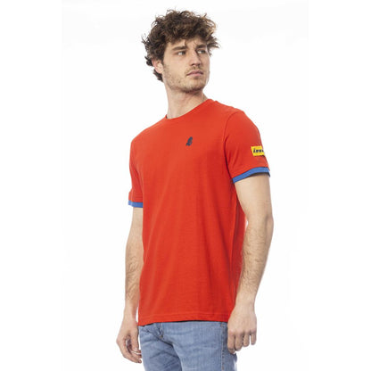 Camiseta de algodón roja para hombre