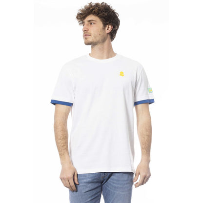 Camiseta de algodón blanca para hombre