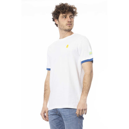 Camiseta de algodón blanca para hombre