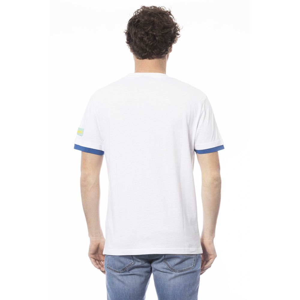 Camiseta de algodón blanca para hombre