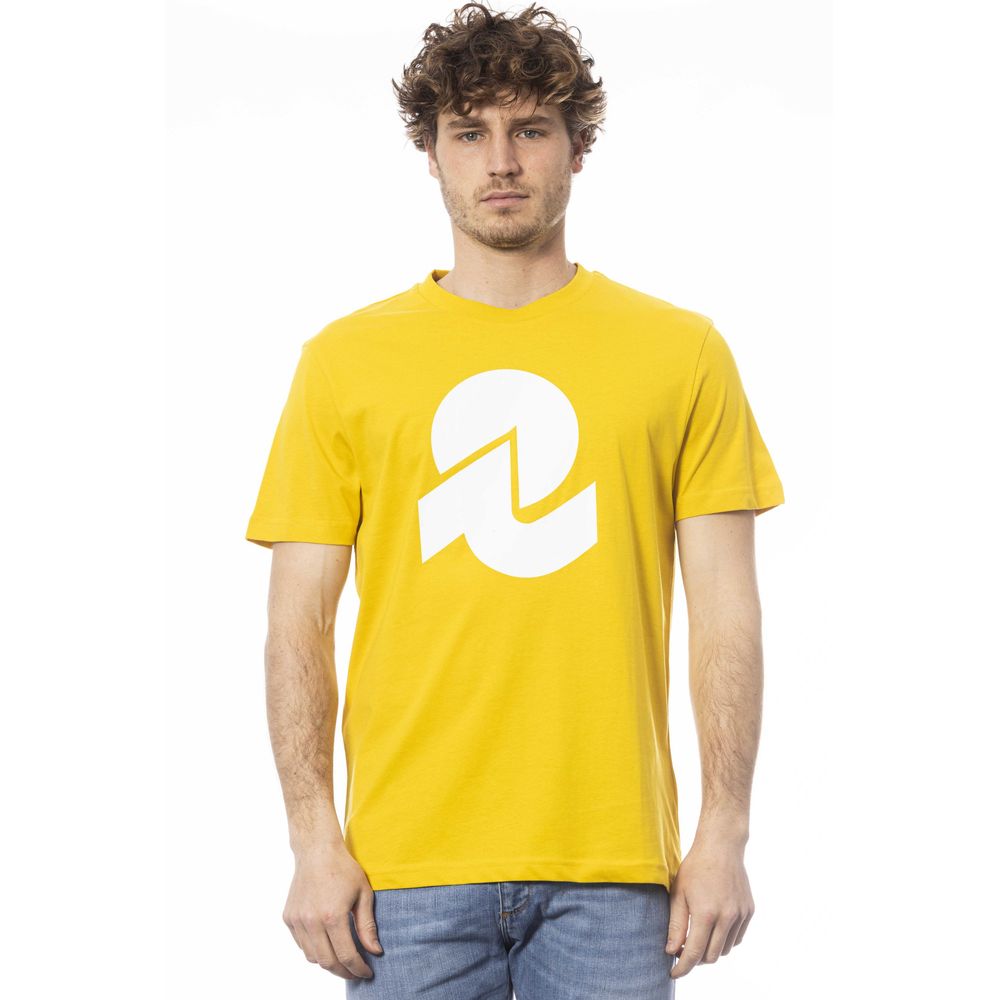 Camiseta de algodón amarilla para hombre