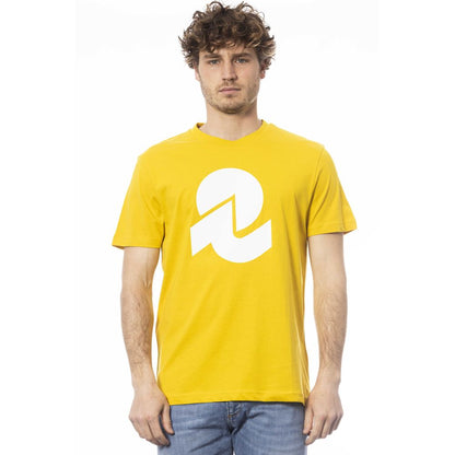 Camiseta de algodón amarilla para hombre