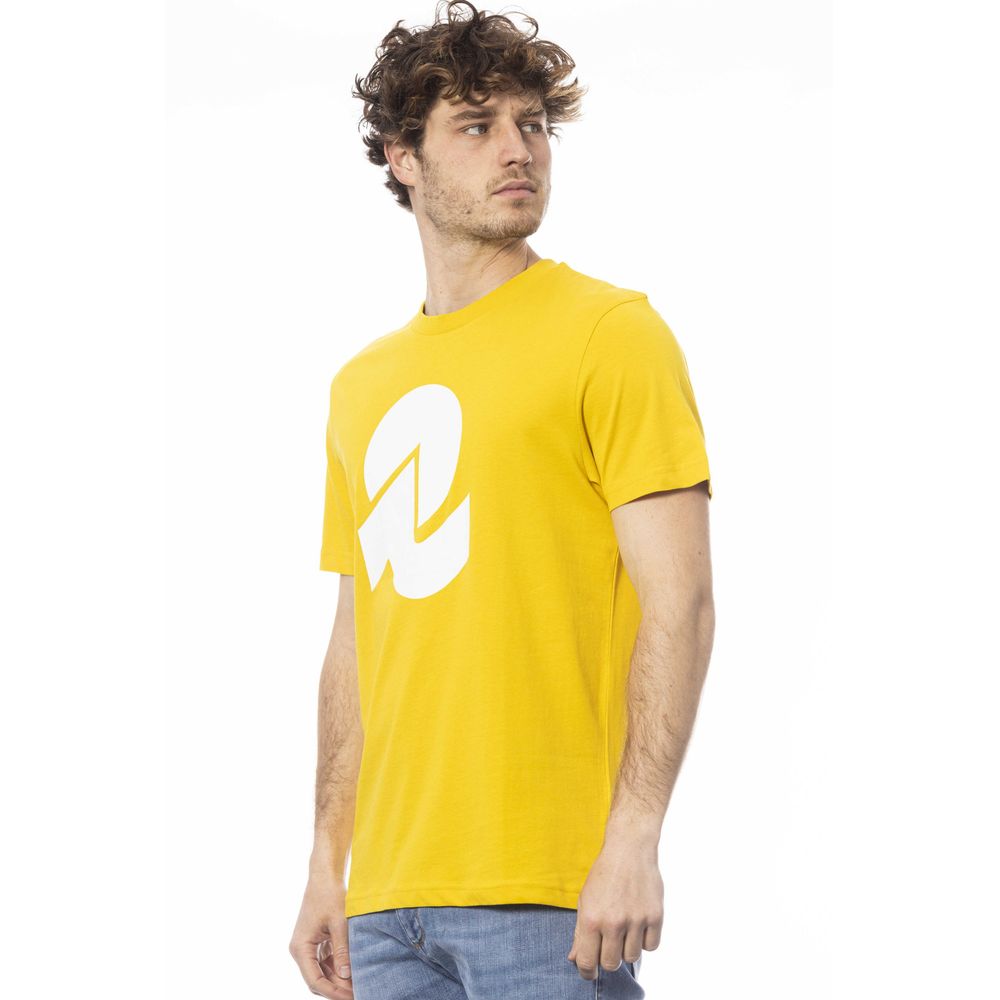 Camiseta de algodón amarilla para hombre