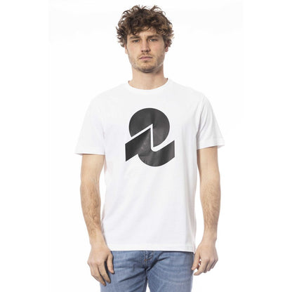 Camiseta de algodón blanca para hombre