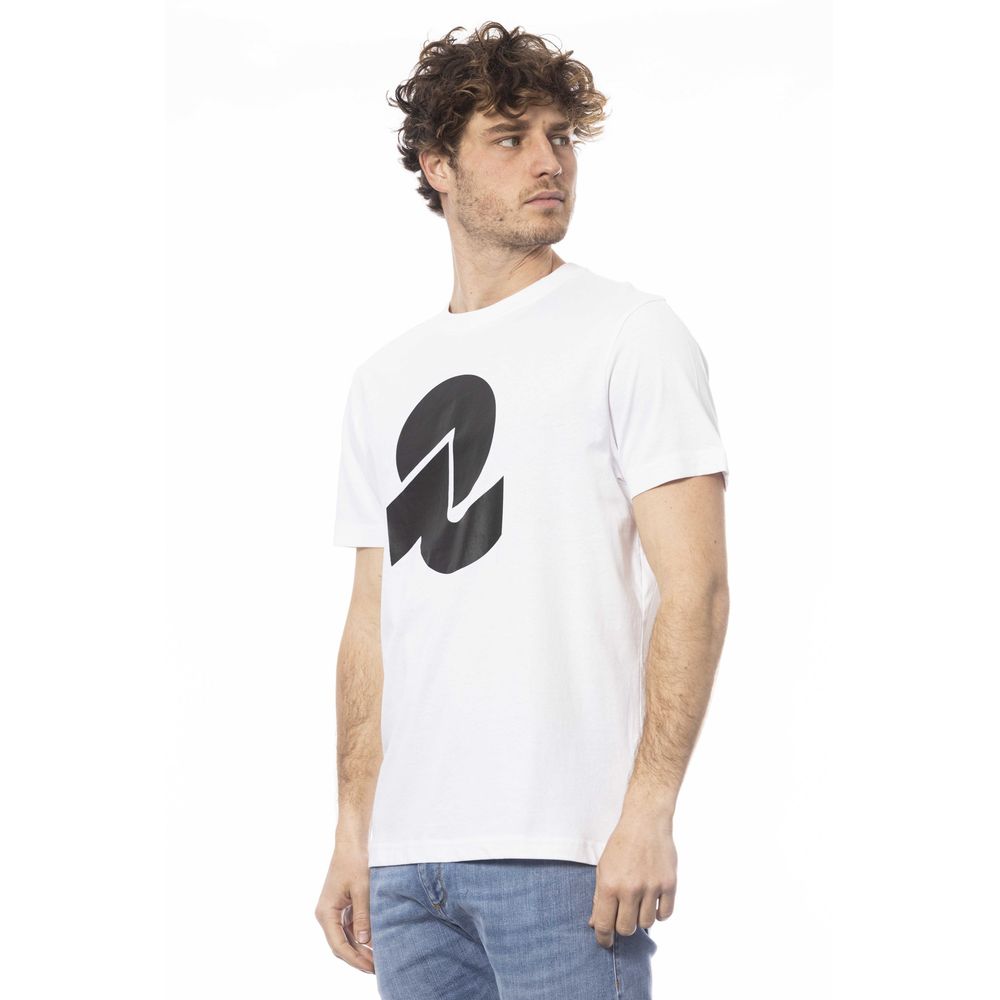 Camiseta de algodón blanca para hombre