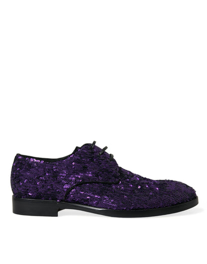 Elegantes zapatos de vestir Oxford con lentejuelas