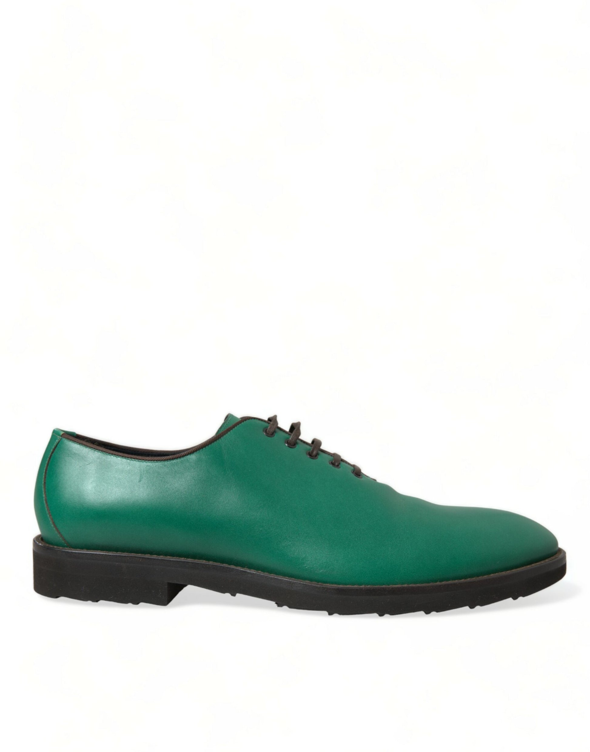 Elegantes zapatos de vestir Oxford de cuero verde