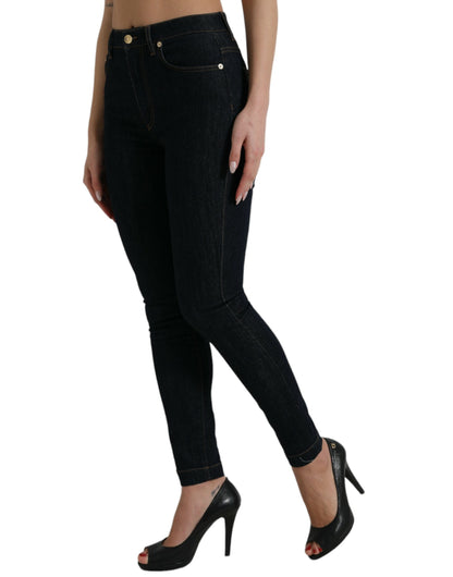 Sleek Mid-Waist Stretch Denim Jeans