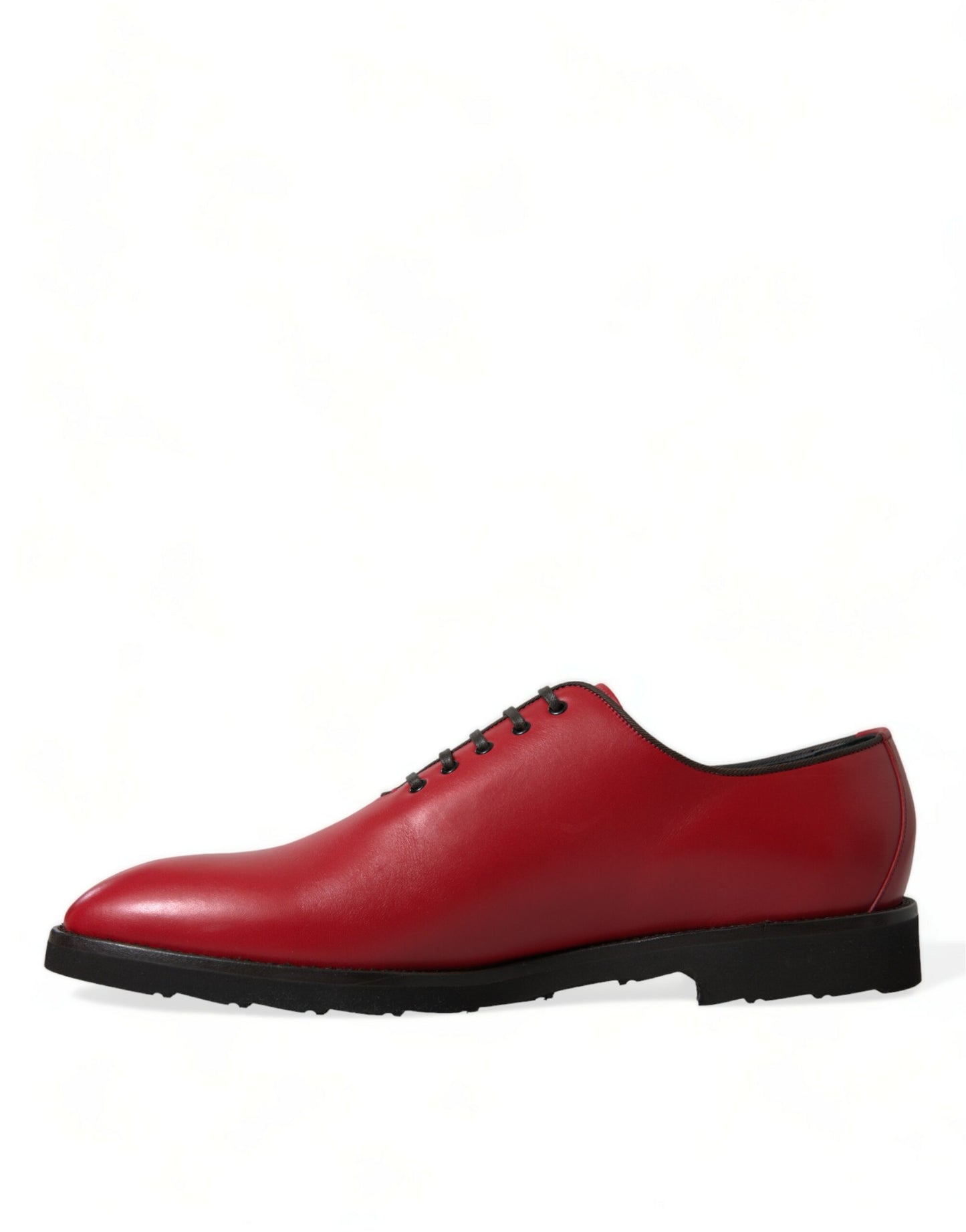 Elegantes zapatos de vestir Oxford de cuero rojo