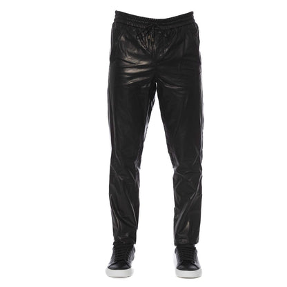 Black Leather Men Pant