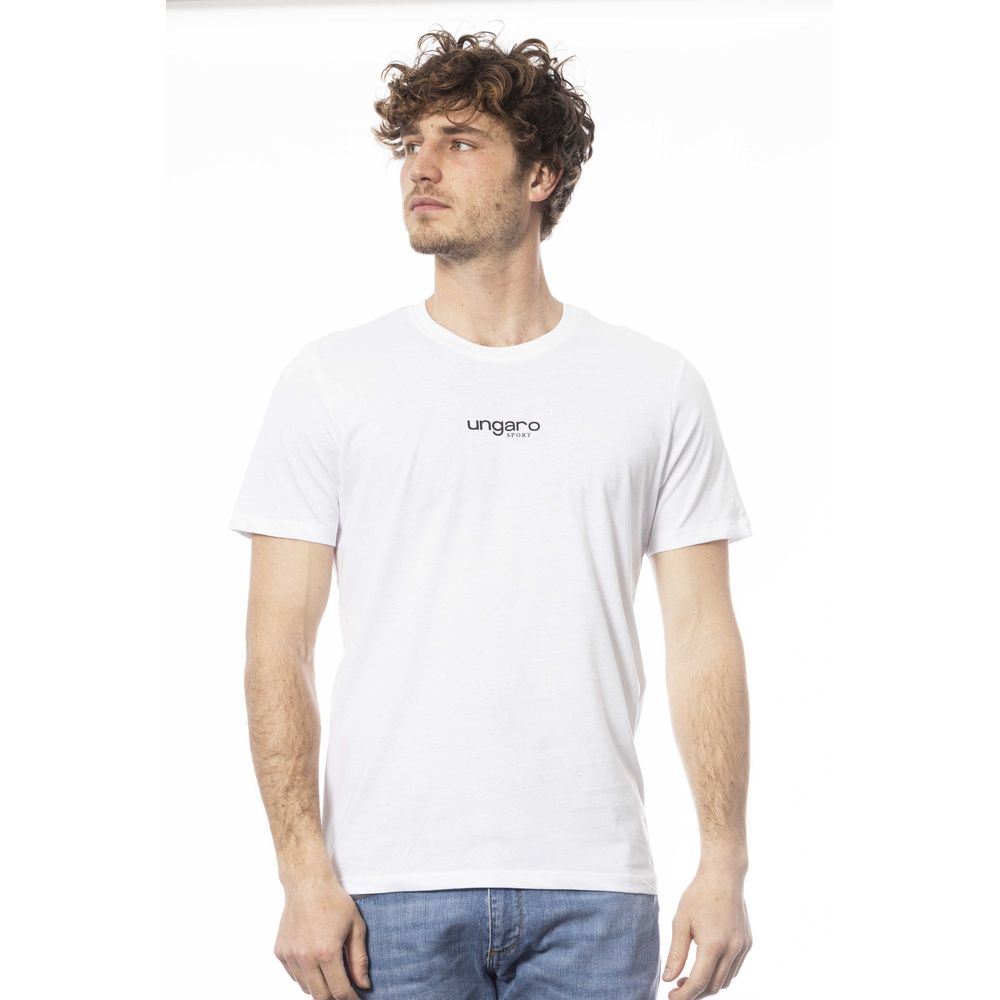 Camiseta blanca de algodón para hombre