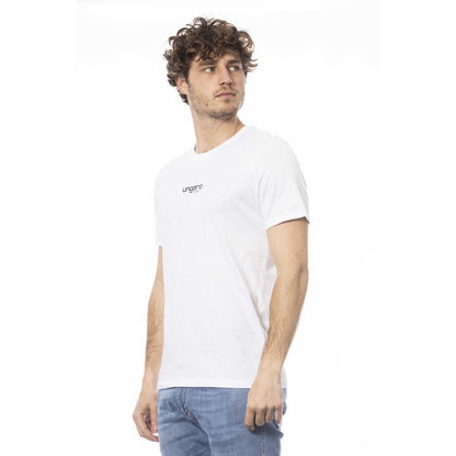 Camiseta blanca de algodón para hombre