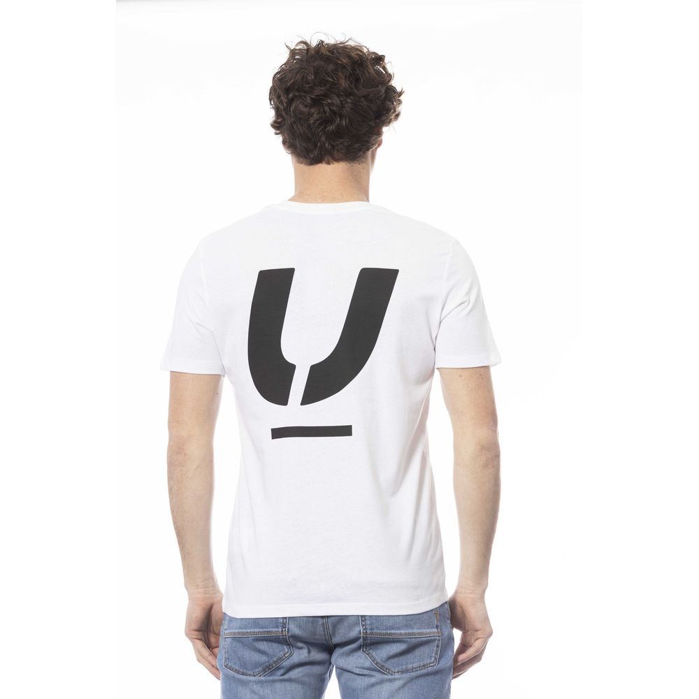 Camiseta blanca de algodón para hombre