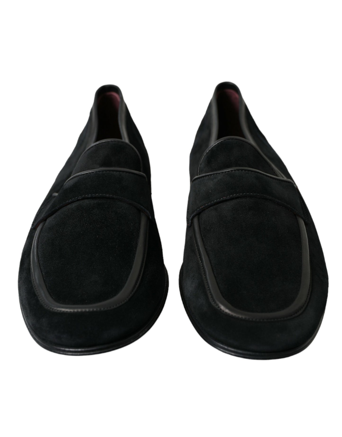 Mocasines elegantes de terciopelo negro para hombre