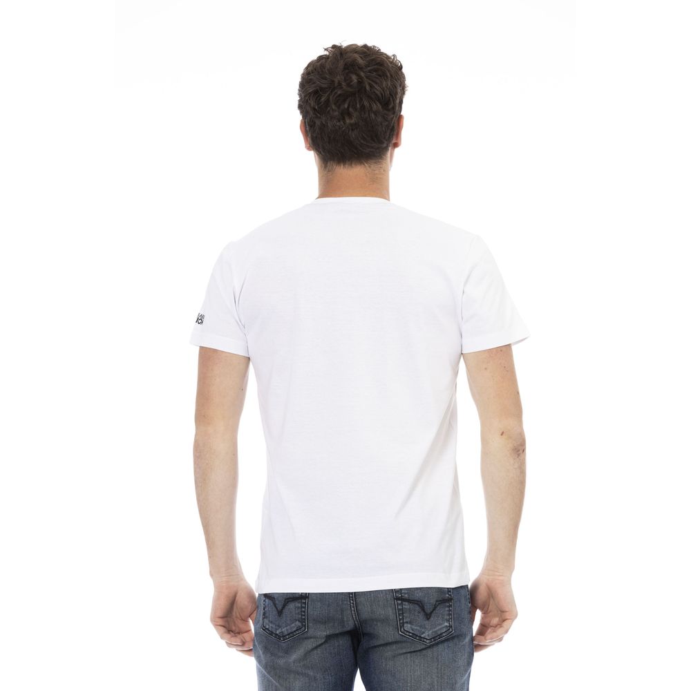 Camiseta de algodón blanca para hombre