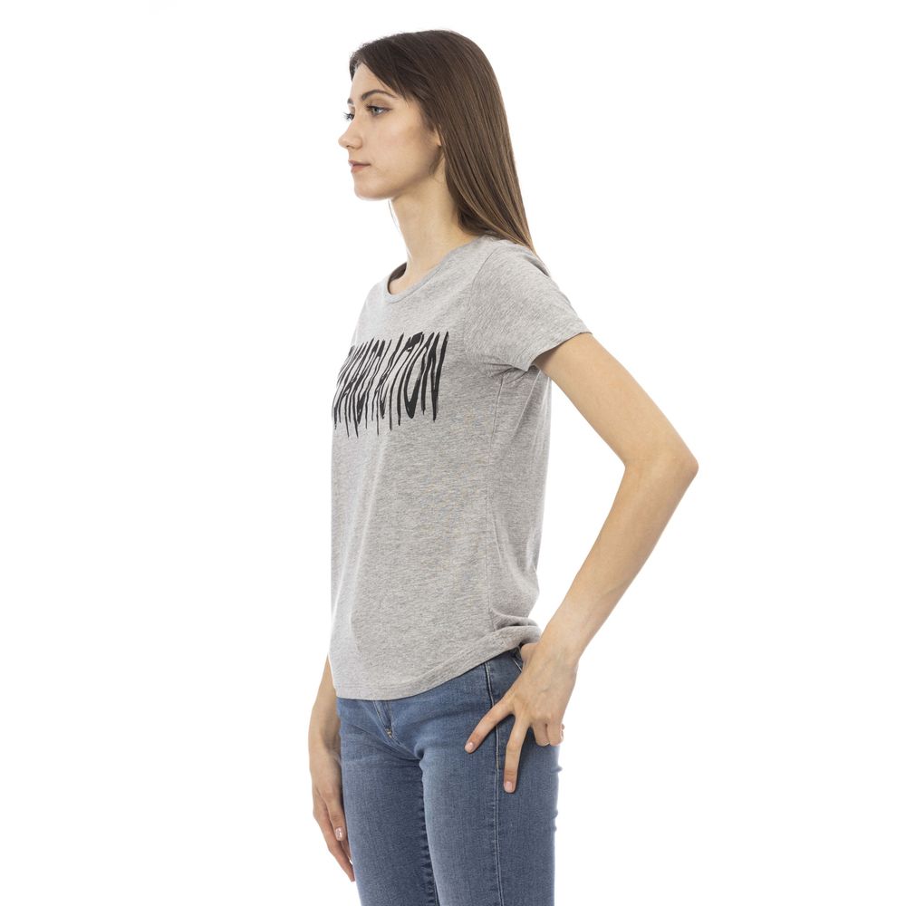 Gray Cotton Women Top