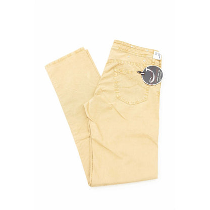 Jean de algodón beige para hombre