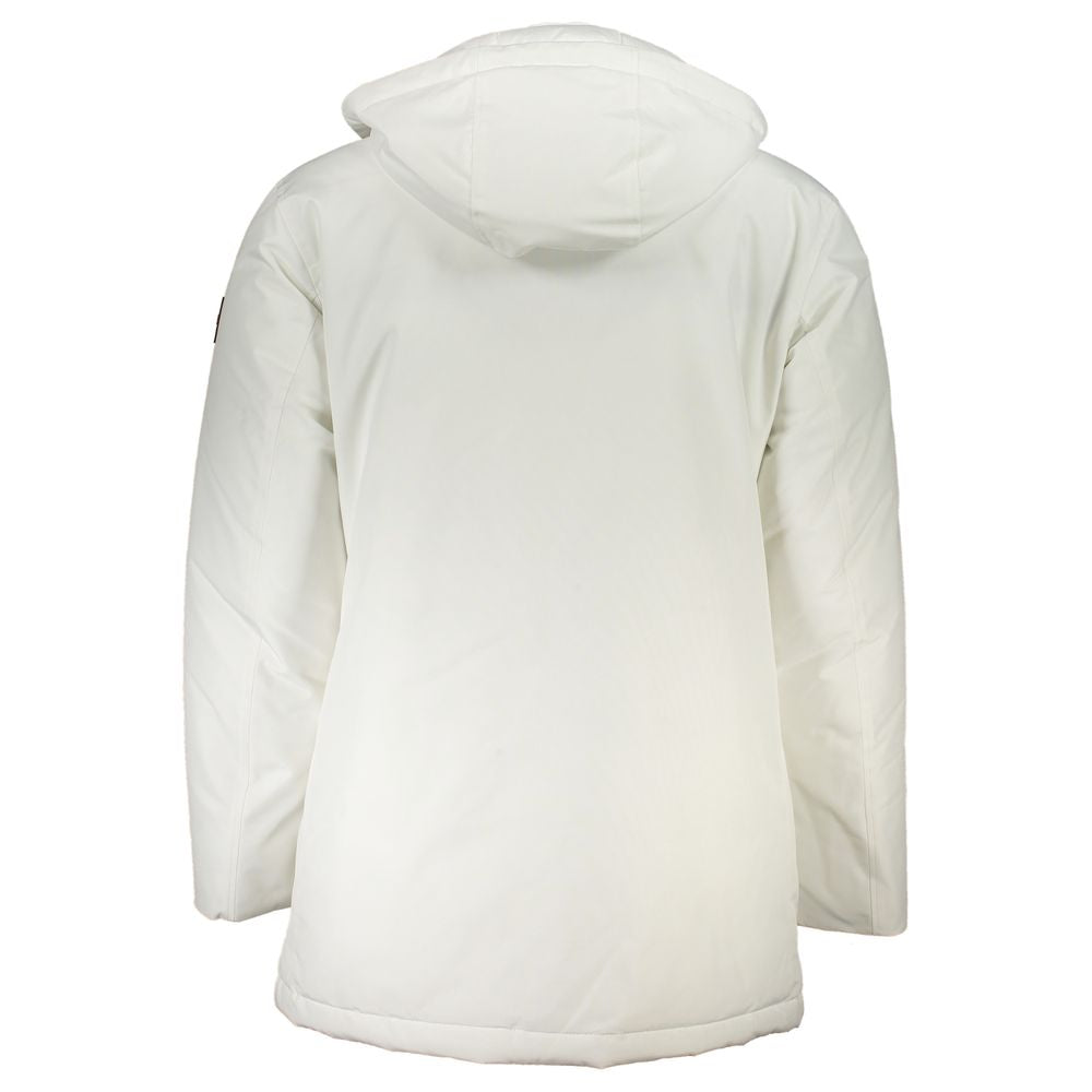 Chaqueta de hombre de poliamida blanca