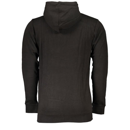 Black Cotton Men Sweater