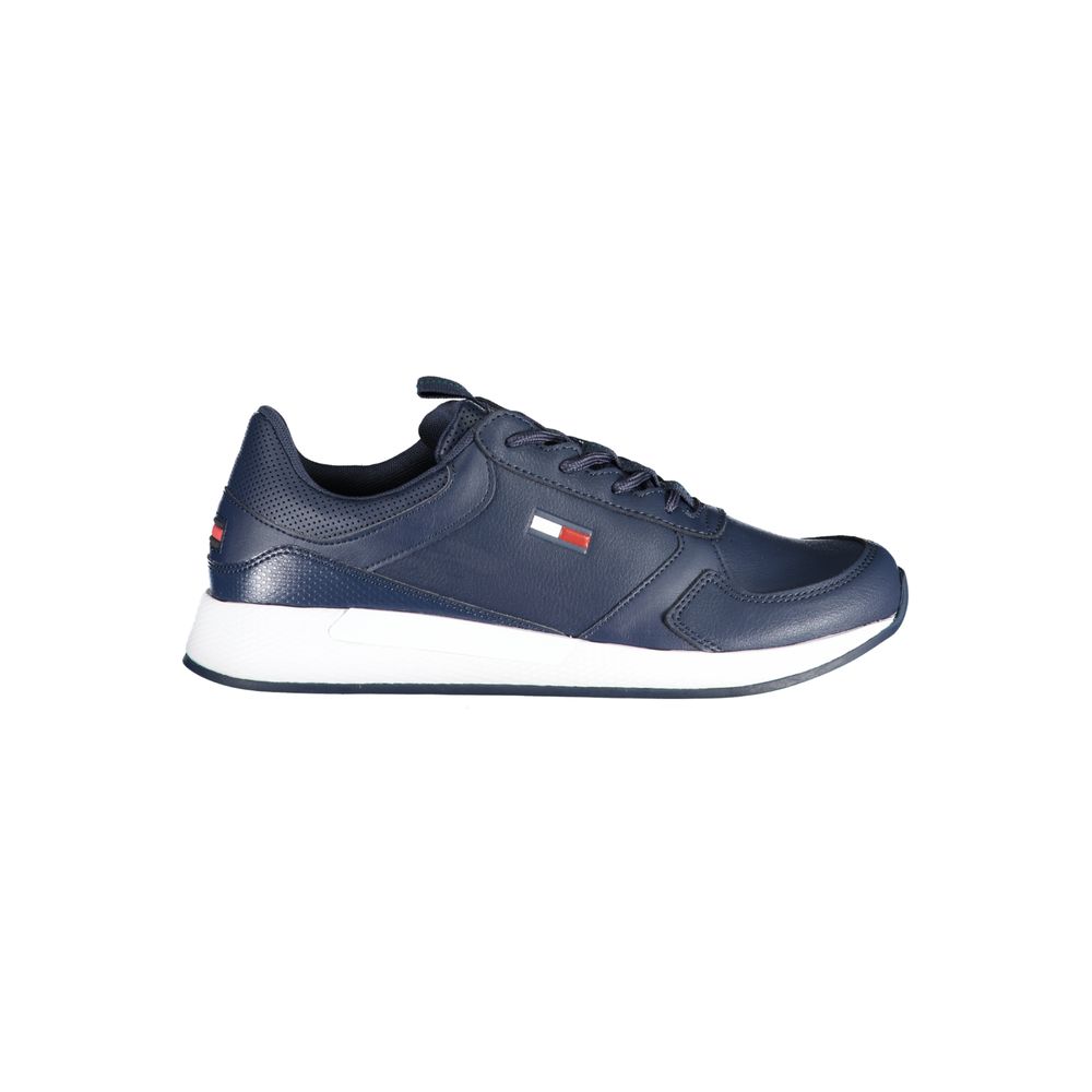 Blue Polyethylene Men Sneaker