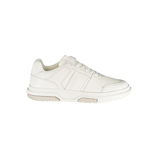 White Polyethylene Men Sneaker