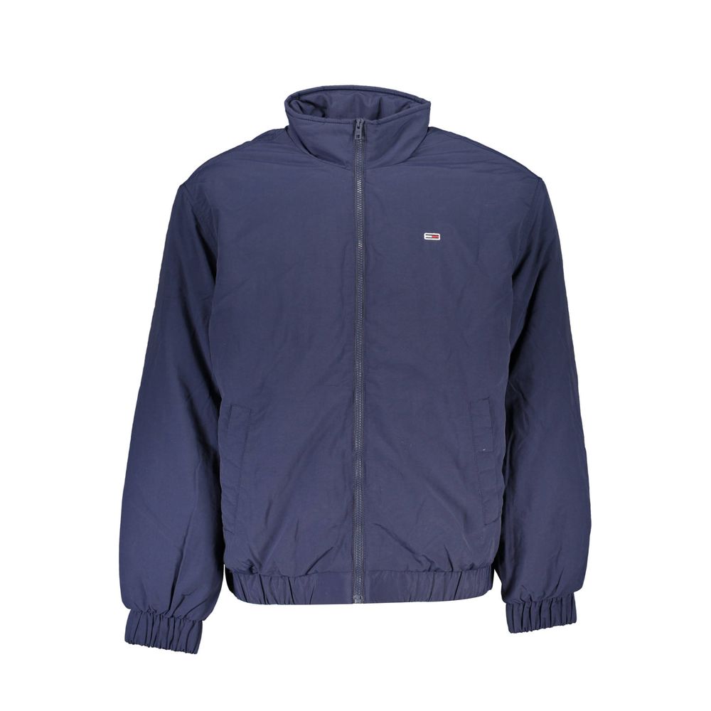 Blue Polyamide Men Jacket