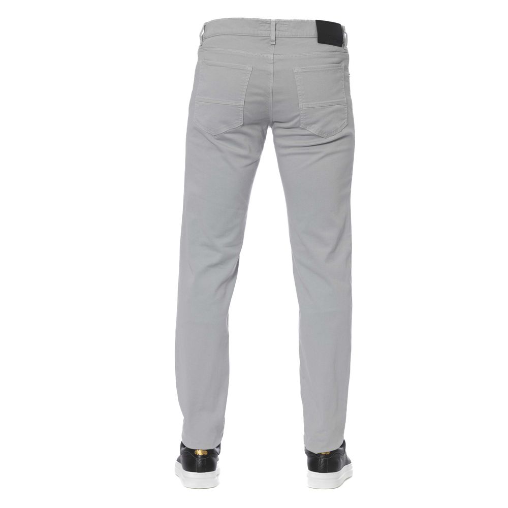 Gray Cotton Men Jeans