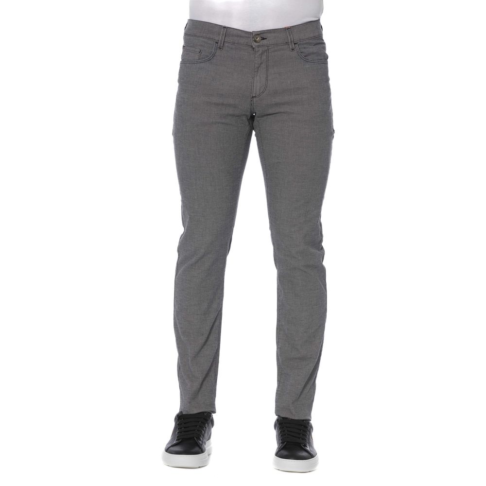 Gray Cotton Men's Pant