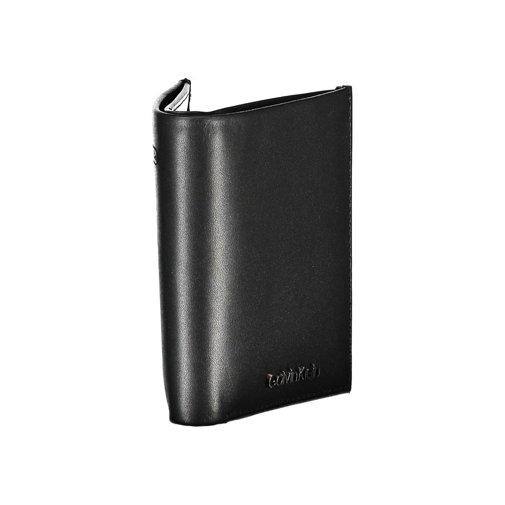 Sleek Black Leather RFID Wallet