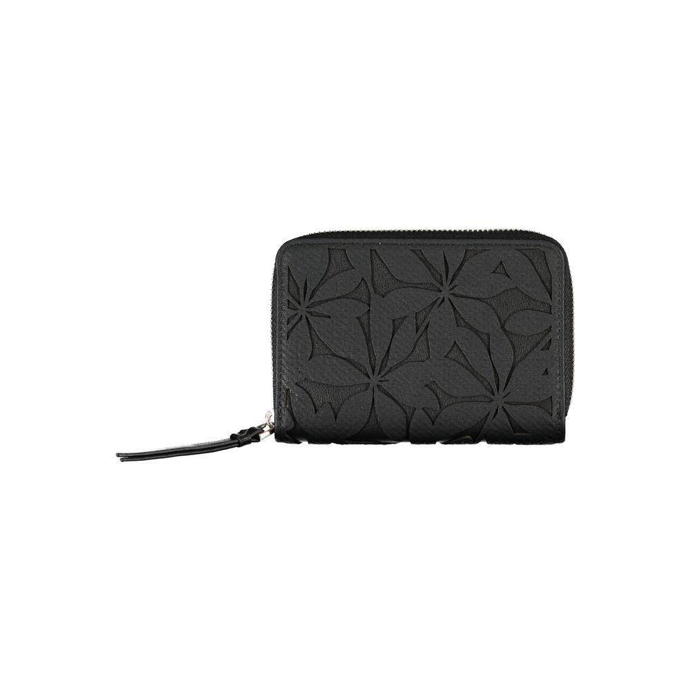 Cartera negra elegante con detalles elegantes