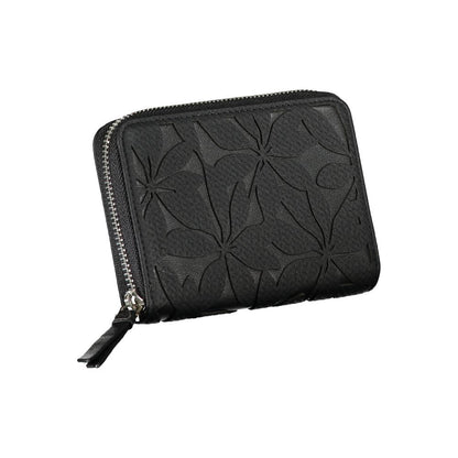 Cartera negra elegante con detalles elegantes