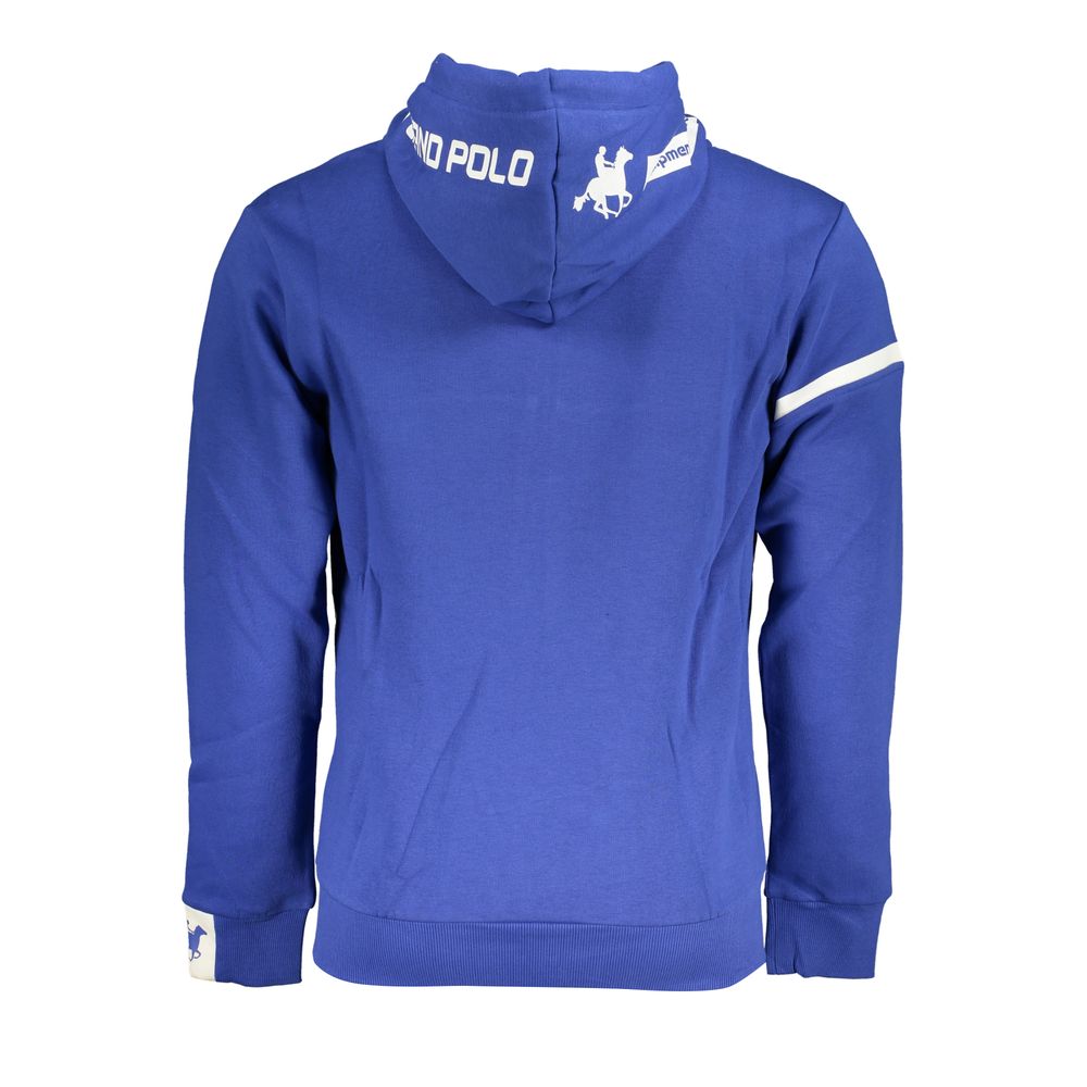 Sudadera clásica de polar con capucha azul