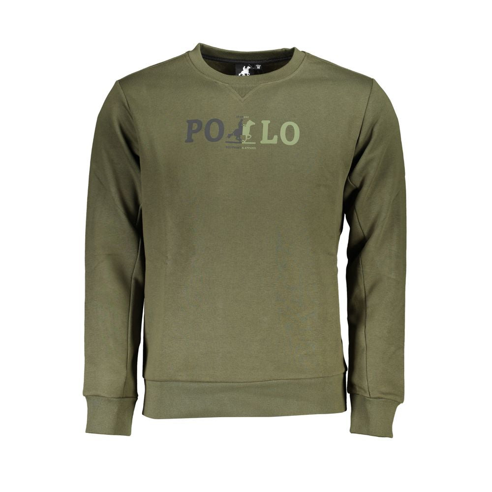 Elegant Green Crew Neck Sweatshirt