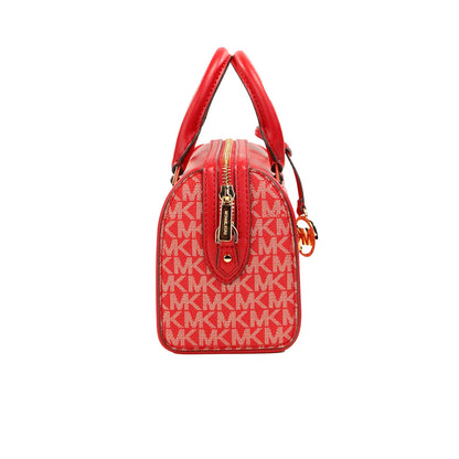 Bolsa de viaje XS Signature Duffle Crossbody de PVC en rojo brillante Monedero