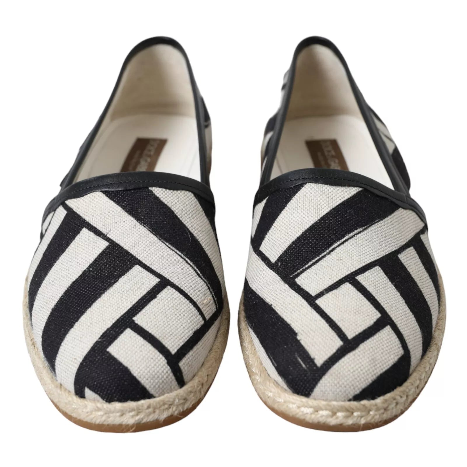 Zapatillas Alpargatas Rayas Negro Blanco