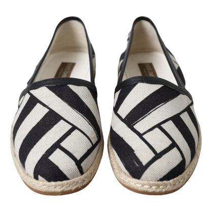 Zapatillas Alpargatas Rayas Negro Blanco