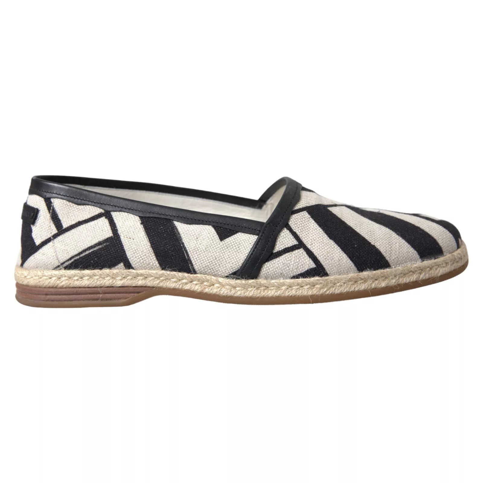 Zapatillas Alpargatas Rayas Negro Blanco