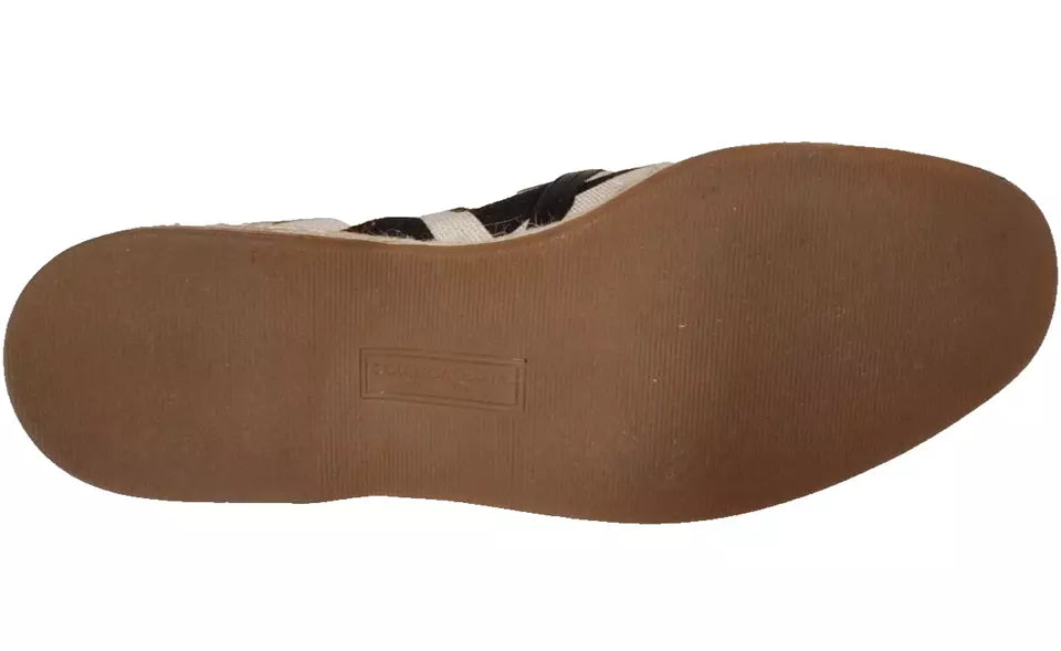 Zapatillas Alpargatas Rayas Negro Blanco