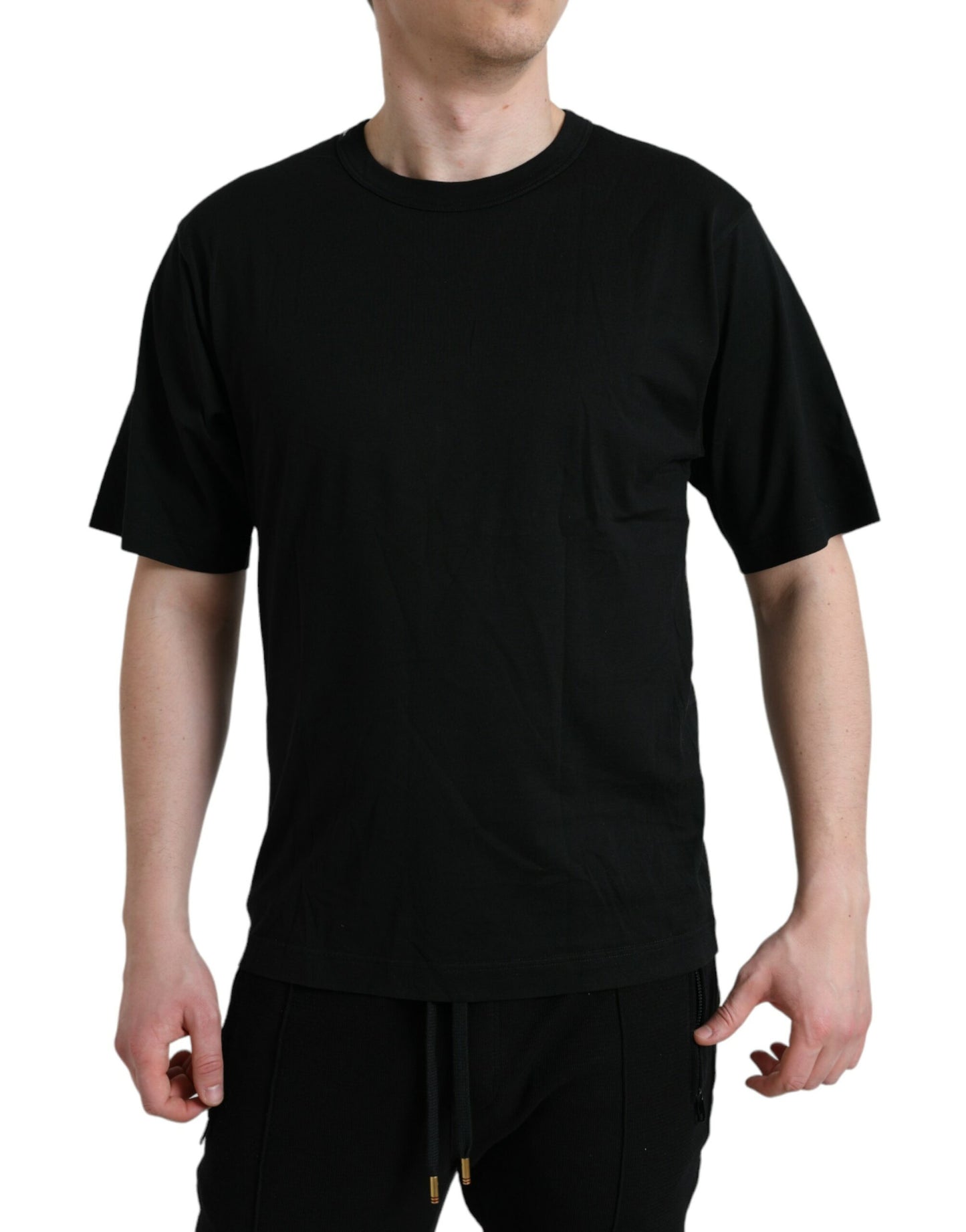 Elegant Embossed Logo Cotton Tee