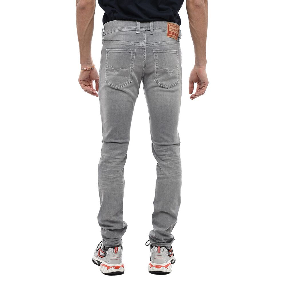 Pantalones y jeans de algodón gris