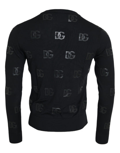 Black DG Logo Pullover Sweatshirt Sweater