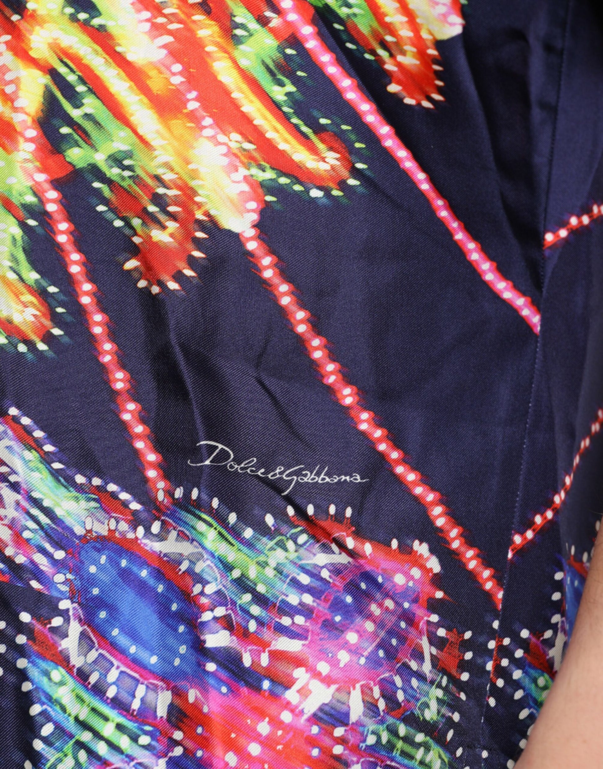 Camisa casual de seda multicolor Luminarie